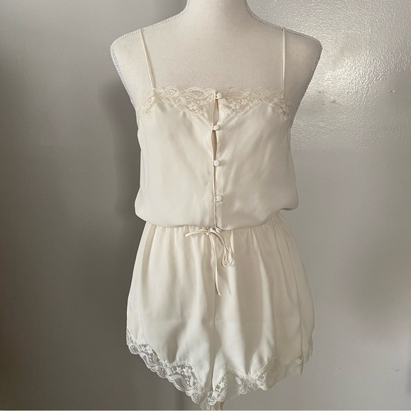 Vintage Victoria's Secret Gold label Lace Trim Lingerie Romper - Picture 2 of 15